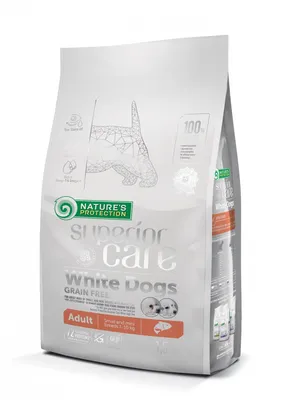 Obrázok produktu pre NATURE'S P SC WHITE DOG FOR ADULTS, GRAIN-FREE SALMON, 1,5 kg