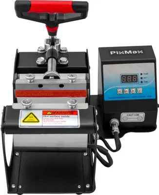 Produktbild von Tassenpresse Schwarz für 325ml Tassen mit Timer, 93-220°C, 12x22x38cm