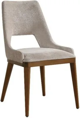 Obrázek produktu pro Židle do jídelny Moderní dřevo látkový design čalounění Béžová