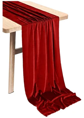 Produktbild von Zarter VELOURS-Tischläufer, velours, rot, 40x275 cm
