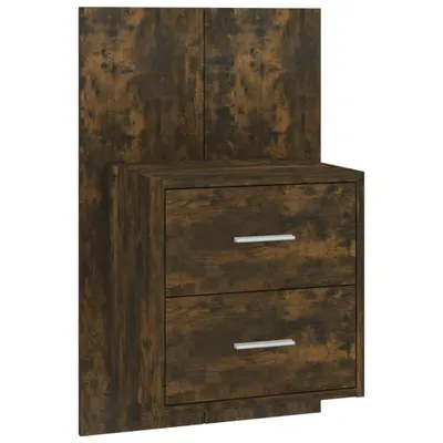 Produktbild von Wand-Nachttisch Räuchereiche 48,5 x 32,5 x 80 cm