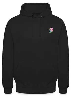 Produktbild von Spreadshirt SpongeBob Schwammkopf Gary Stick-Motiv Uni Hoodie, L, Schwarz