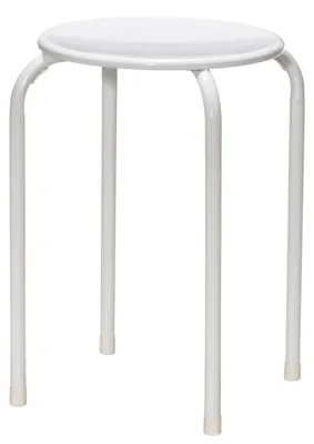 Produktbild von Stapelbarer Hocker aus Metall, 30x30x44 cm, robust und bis 100 kg belastbar