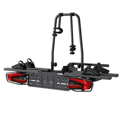 Produktbild von Owen Fahrradträger für Anhängerkupplung - Träger für 2 Fahrräder oder E-Bikes bis 60 kg - kippbar - Diebstahlschutz - für 50 mm Kupplung - E4