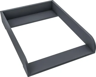 Produktbild von regalik Wickelaufsatz für Koppang von IKEA, Wickeltischaufsatz für 46 cm Kommoden, Abnehmbar Wickelkommode aufsatz, Abgerundeten Frontplatten, Graphit, 72cm x 54cm