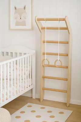 Zdjęcie produktu dla drabinka gimnastyczna Toddler drewno natur