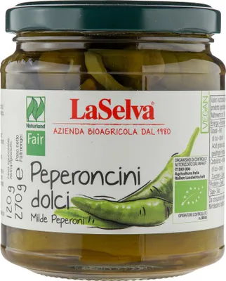 Zdjęcie produktu dla Peperoncini dolci - łagodne papryczki chili 270g