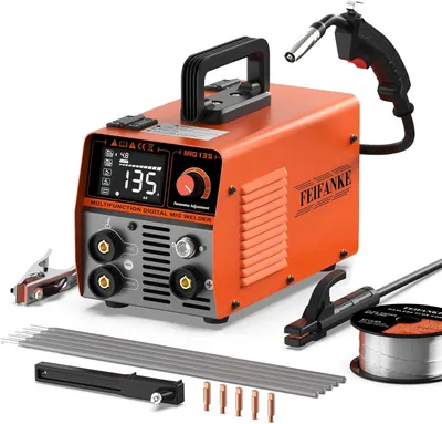 Produktbild von Schweißgerät – Lötanlage – 3-in-1 MIG/WIG/Elektrode – Gaslos – 135 A – 220 V – Mit LED-Anzeige