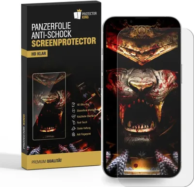 Produktbild von 3x Panzerfolie für iPhone 14 Plus ANTI-SHOCK Displayschutzfolie Schutzfolie HD KLAR PET Kunststoff ANTI-KRATZ/ ANTI-BRUCH/ ANTI-SCHMUTZ
