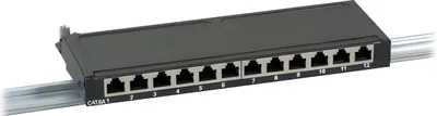 Obrázok produktu pre EFB Elektronik 37738.12, Cat6a, Šedá, Montáž do racku, 0.5U