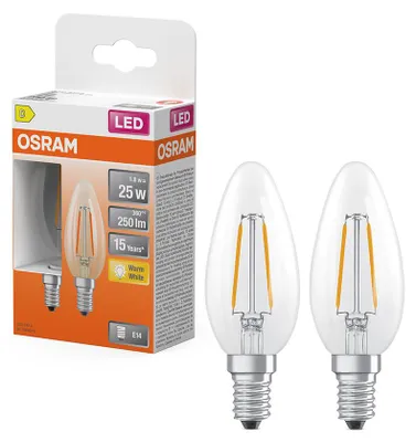 Produktbild von OSRAM 4099854469015 LED-Lampen, klassische Minikerzenform 1.8 W 250 lm
