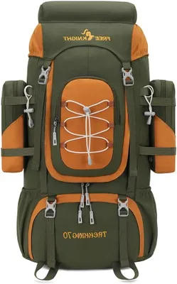 Produktbild von Rucksack – Outdoor-Tasche – Camping und Reisen – Wasserdicht und leicht – 70 Liter Fassungsvermögen – Schwarz