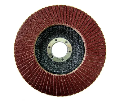 Immagine prodotto di 5 dischi abrasivi a lamelle, 125 mm, piatti, grana 36, colore marrone