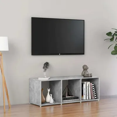 Produktbild von The Living Store TV-Schrank Betongrau 107x35x37 cm Holzwerkstoff