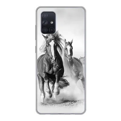Produktbild von MuchoWow® Handyhülle Schutzhülle Hülle für Samsung Galaxy A51 5G Pferde - Tiere - Illustration Silikon Softcase Handy Hülle - Abbildung