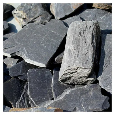 Produktbild von Schiefersplitt Assulo Anthrazit 20/70 mm (25 kg Sack)