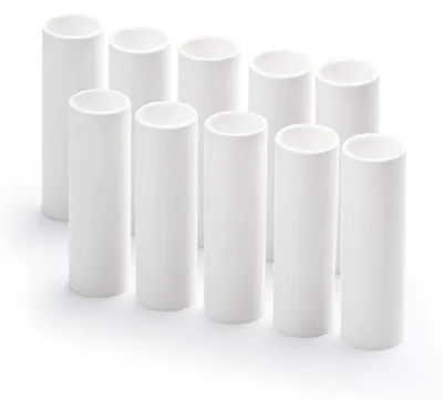 Kerzenhülsen 10er-Pack, 85 mm, E14, weiß, glatt