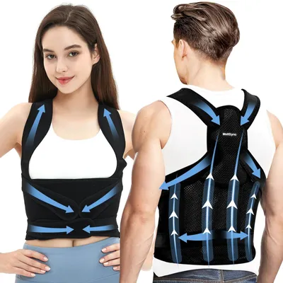 Image de Correcteur de posture pour le dos, design discret et ajustement réglable