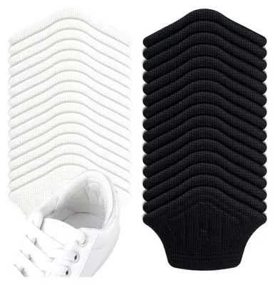 Produktbild von 16 Paar Fersenkissen für Schuhe in Weiß und Schwarz