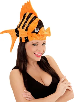 Produktbild von Fischmütze Tropen Fisch Hut orange