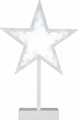 Zdjęcie produktu dla Świąteczna dekoracja - gwiazda na stojaku, 38 cm,20 LED