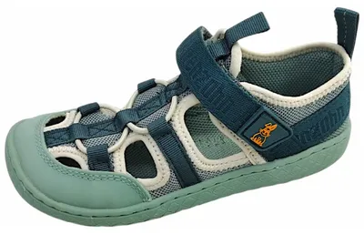 Immagine prodotto di Affenzahn, sandali da bambino modello Roughy, colore verde, adatti per il tempo libero