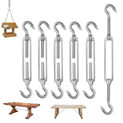 Immagine prodotto di Solidchoice - Set di 6 tensionatori in acciaio inossidabile per progetti di giardinaggio
