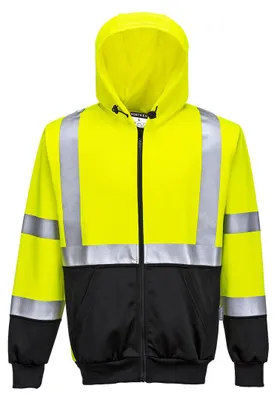 Immagine prodotto di Portwest B315 Giacca felpata con cappuccio a 2 colori ad alta visibilità Giallo/Nero taglia 5XL