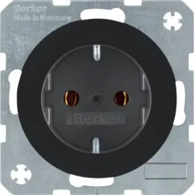 Immagine prodotto di Presa di corrente SCHUKO R.1/R.3 nero lucido 41432045
