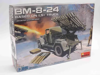 Produktbild von MiniArt 35259 Soviet Rocket Launcher BM-8-24 Artillerie Bausatz 1:35