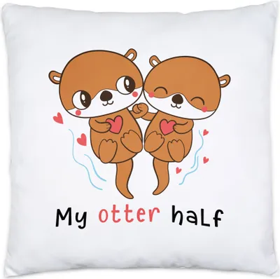 Produktbild von My Otter Half Kissen Liebe Liebesbeweis Liebling Lieblingsmensch Herz Umarmung Geborgenheit Verliebte