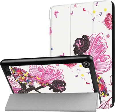 Image de Housse de protection pour Amazon New Fire 7 2017 Ultra Slim Cover Hardcase relevable et fonction Wake & Sleep +  Stylus Touch Pen