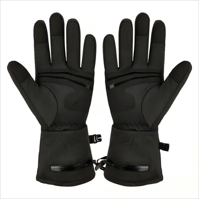 Produktbild von USB beheizbare Handschuhe, 7,4 V 2200 mAh Akku, Winterhandschuhe, Touchscreen, Anti-Rutsch, 3 Stufen Temperatur, Outdoor