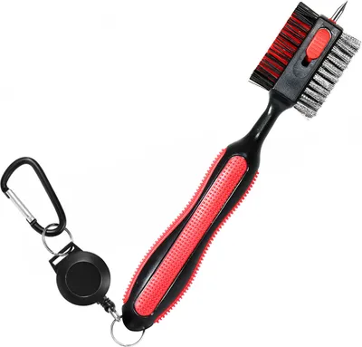 Produktbild von Golfschlägerbürste, Golfschläger-Reinigungswerkzeug mit magnetischem, einziehbarem Karabiner, leichtes Golfzubehör für Herren, Outdoor-Sport