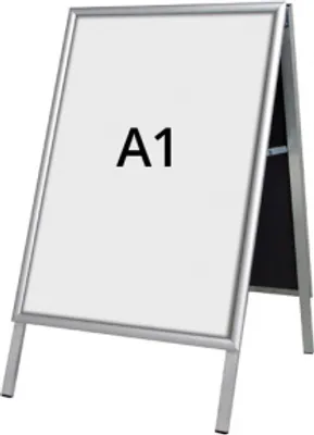 Produktbild von Dreifke® Alu-Line Budget Kundenstopper, silber, A1