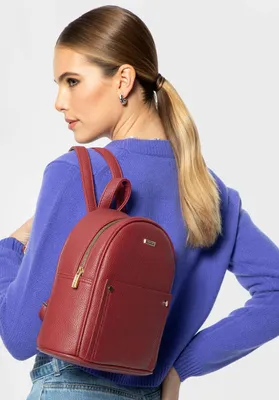 Produktbild von Wittchen Damenrucksack aus mit Nieten, bordeauxrot, bordeauxrot,