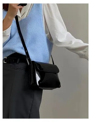 Produktbild von Handtasche aus , glänzend, Top-Griff, Mini-Umhängetasche, elegante Abend-Clutch für Damen