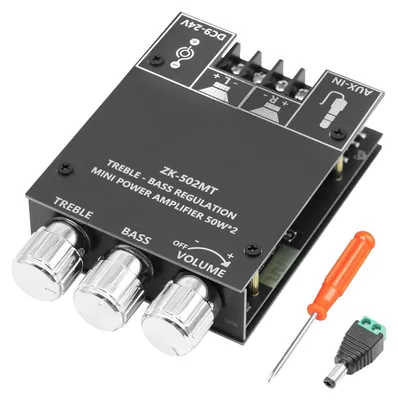 Zdjęcie produktu dla Wzmacniacz stereo Hi-Fi Bluetooth - 50 W + 50 W - 2.0 kanałowy - Czarny