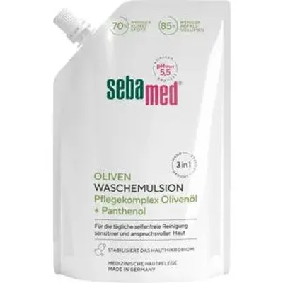 Imagen del producto de Sebamed, emulsión limpiadora de aceite de oliva, recambio de 400 ml