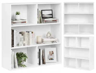 Produktbild von ModernHome S-20 Standregal, 3 Ebenen, 87 x 24 x 87 cm, weiß