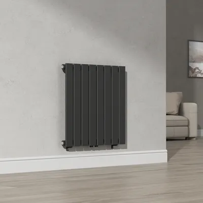 Obrázek produktu pro Deskový radiátor 'Nore' černý 60x60cm Jednovrstvý 459W
