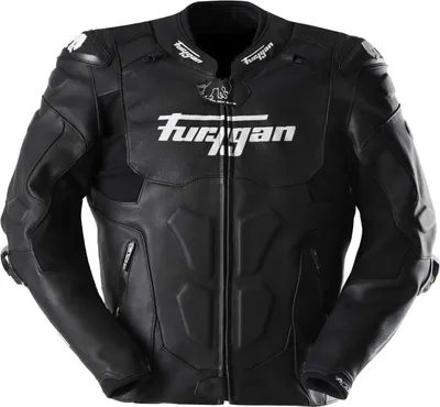 Produktbild von Furygan Raptor Evo 3 Motorrad Lederjacke, schwarz/weiß, L