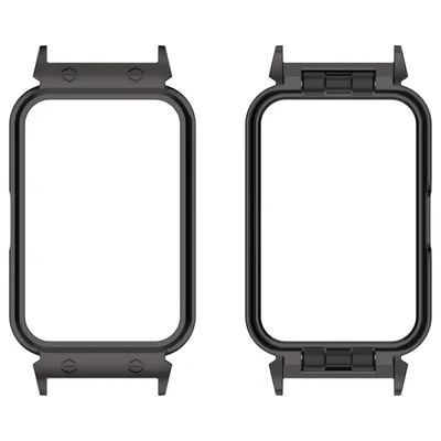 Immagine prodotto di Per Samsung Galaxy Fit 3 Custodia protettiva con struttura in metallo di alta qualità Nero