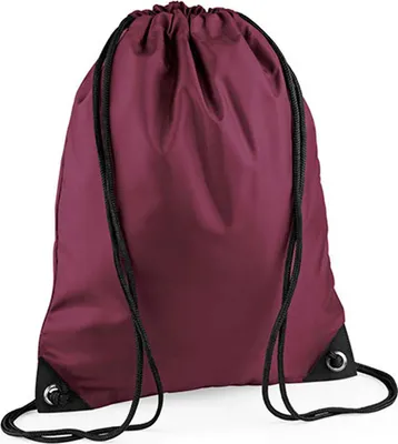 Immagine prodotto di BagBase BG10 | Borsa da palestra Premium Gymsac | 33 x 45 cm - Colore: bordeaux - Dimensioni: 33 x 45 cm
