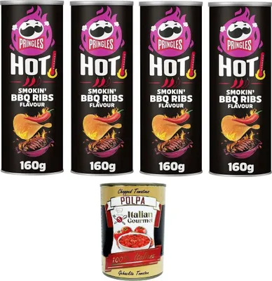 Produktbild von HOT Smokin’ BBQ Ribs 4x 160gr + Italian Gourmet polpa 400g