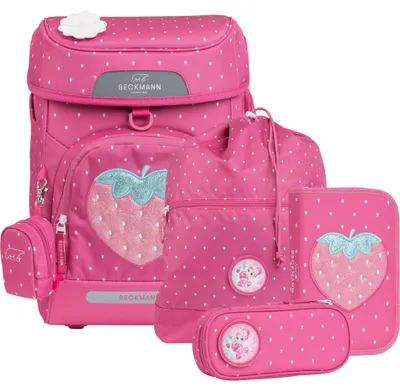 Produktbild von Beckmann Plus Air - 6-tlg. Schulranzenset - Strawberry