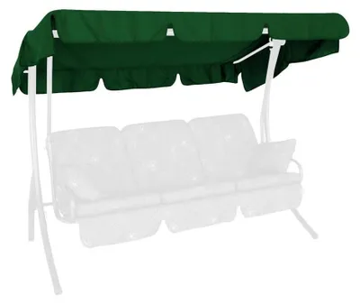 Zdjęcie produktu dla Dach słoneczny do huśtawki, kolor zielony, wymiary 210 x 145 cm