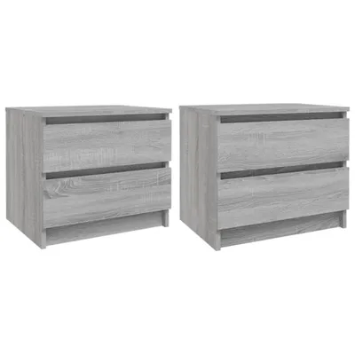 Produktbild von Nachttische 2 Stk. Grau Sonoma 50x39x43,5 cm Holzwerkstoff