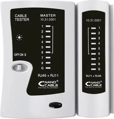 Image de Testeur Nanocable 10.31.0301 pour RJ11-RJ12-RJ45