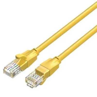 Image de Vention Câble réseau UTP CAT6 RJ45 Ethernet 1000Mbps en jaune RJ45 vers RJ45 2m